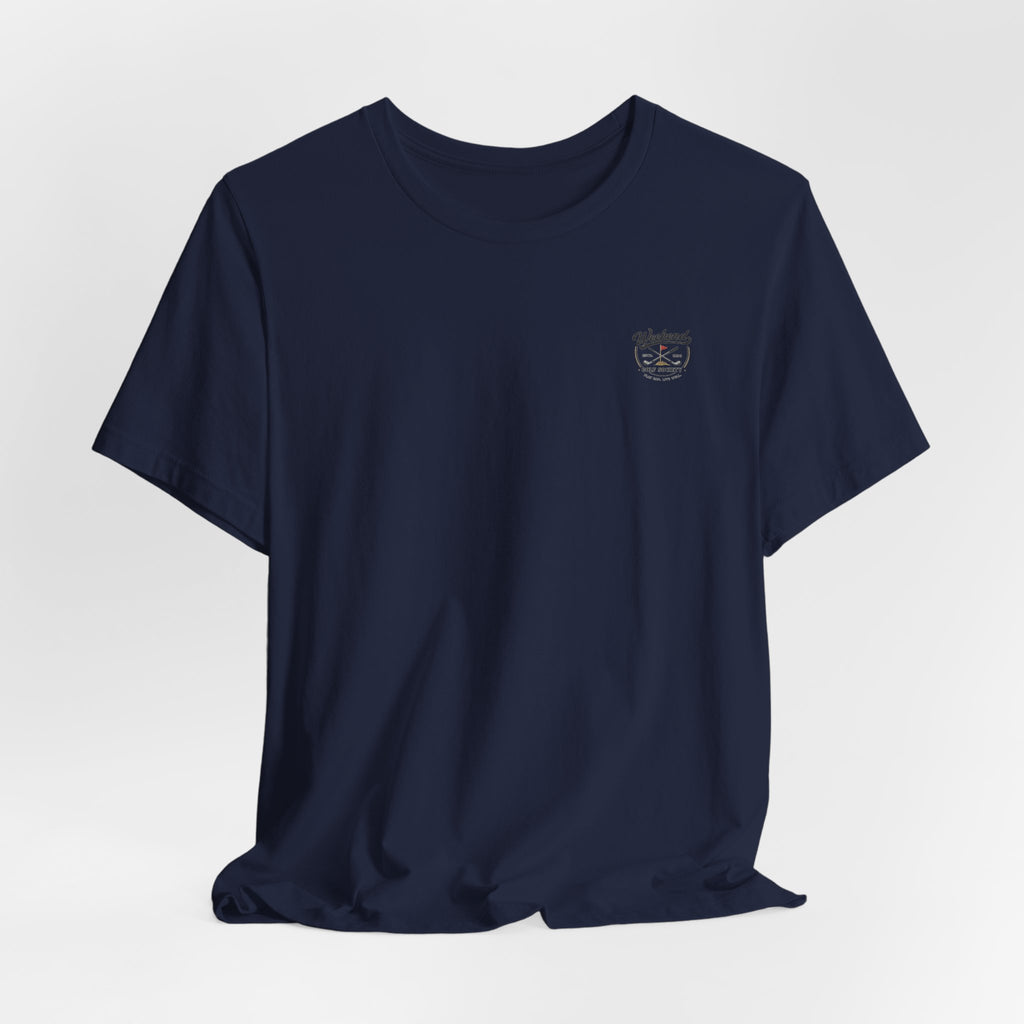 Beer & Golf T-Shirt — “I Play Bad, Drink Good” Funny Golf Drinking Tee