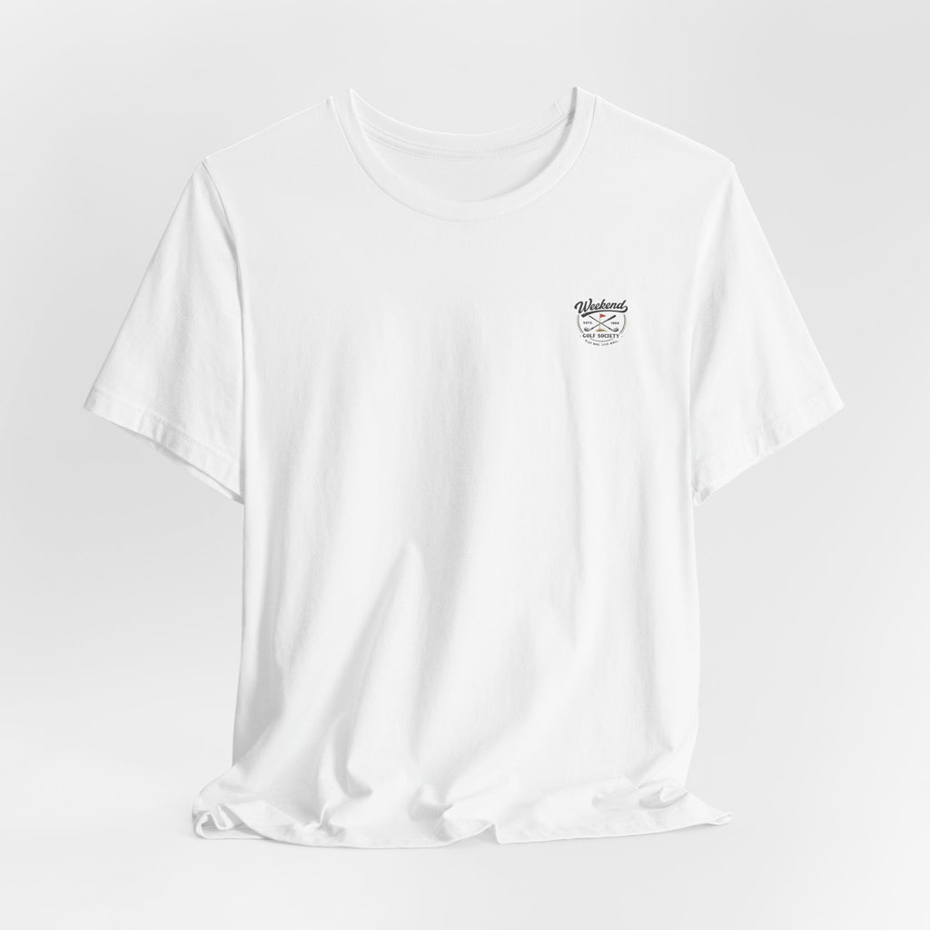 Beer & Golf T-Shirt — “I Play Bad, Drink Good” Funny Golf Drinking Tee
