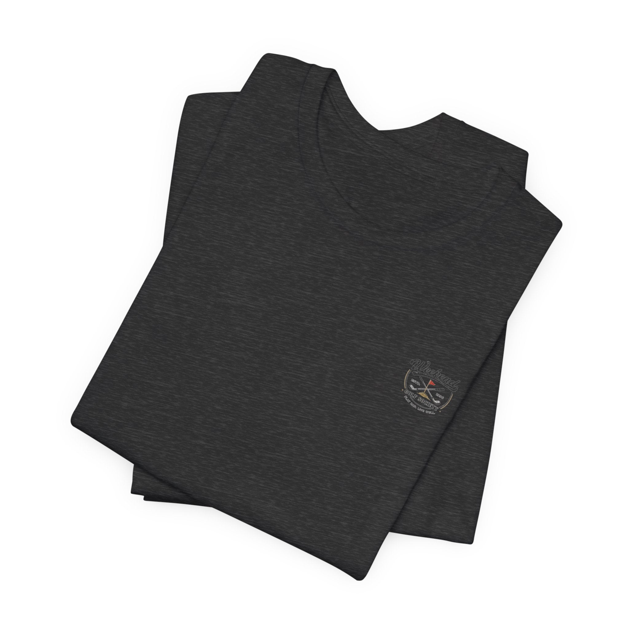 Beer & Golf T-Shirt — “I Play Bad, Drink Good” Funny Golf Drinking Tee