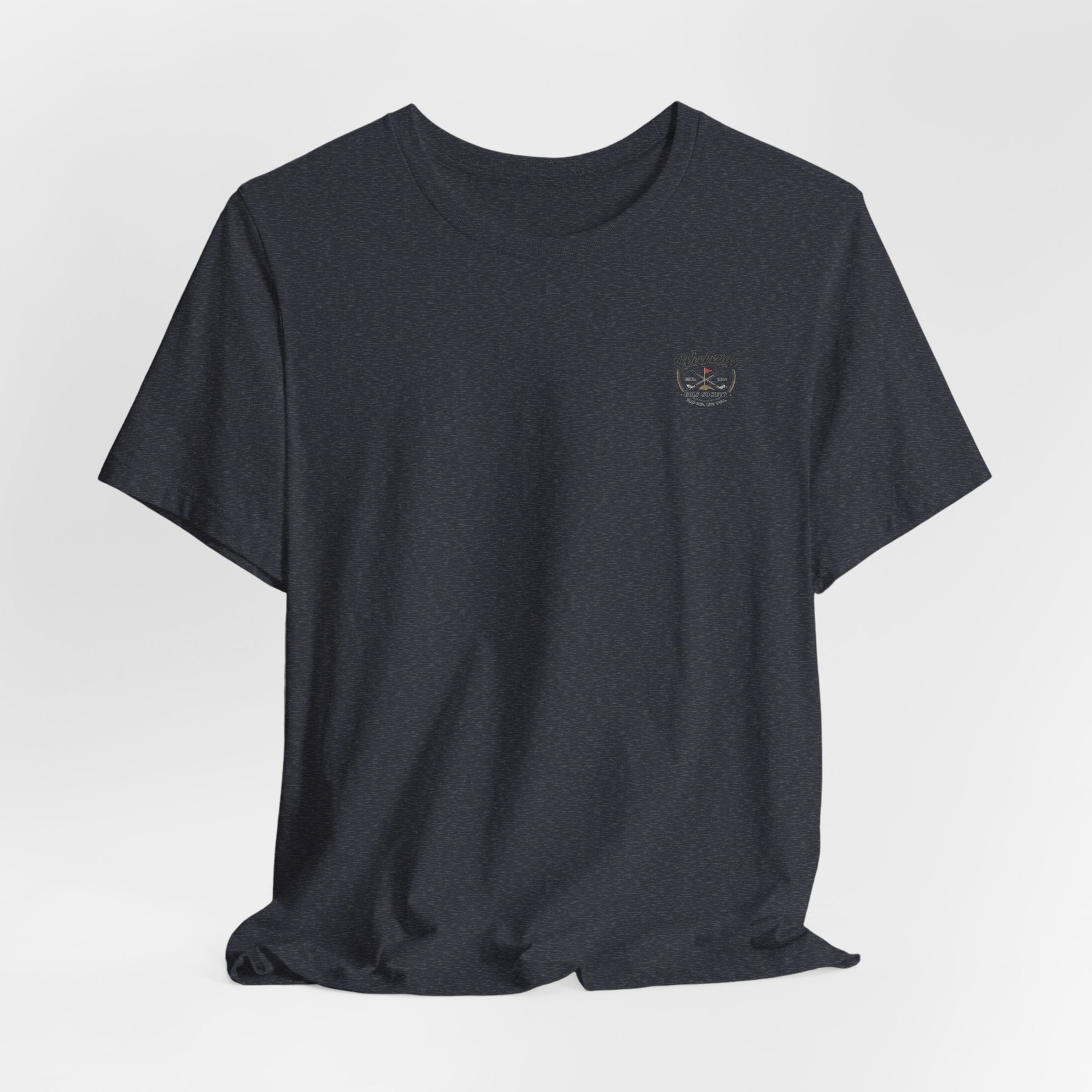 Beer & Golf T-Shirt — “I Play Bad, Drink Good” Funny Golf Drinking Tee