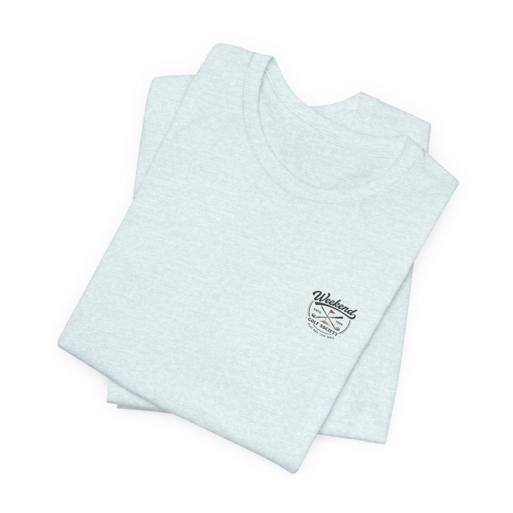 Beer & Golf T-Shirt — “I Play Bad, Drink Good” Funny Golf Drinking Tee