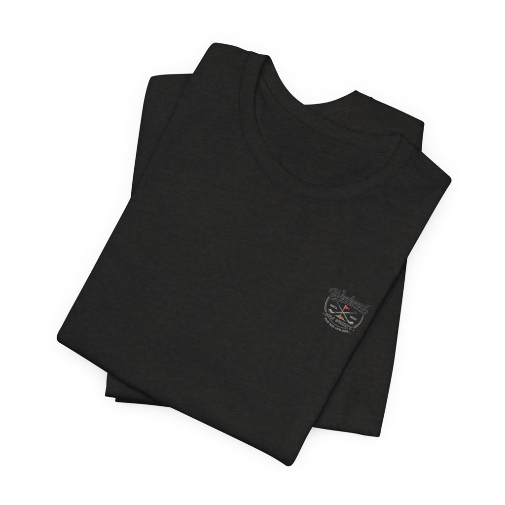 Beer & Golf T-Shirt — “I Play Bad, Drink Good” Funny Golf Drinking Tee