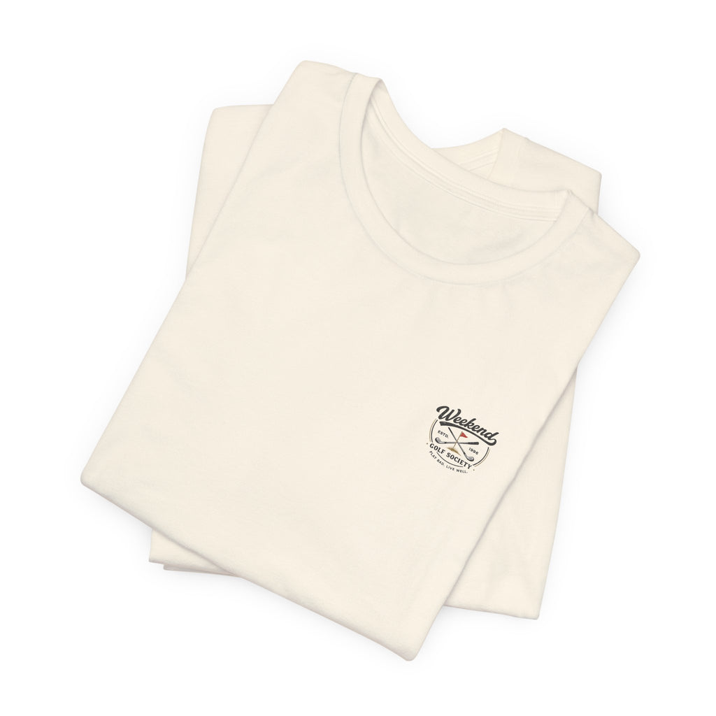 Beer & Golf T-Shirt — “I Play Bad, Drink Good” Funny Golf Drinking Tee