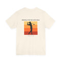 Golf T-Shirt — "Mentally on the 18th Hole" Retro Sunset Golf Tee