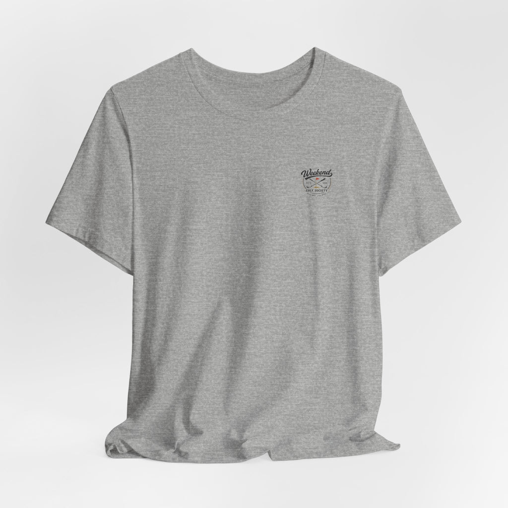 Beer & Golf T-Shirt — “I Play Bad, Drink Good” Funny Golf Drinking Tee