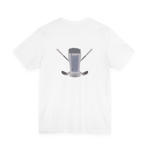Beer & Golf T-Shirt — “I Play Bad, Drink Good” Funny Golf Drinking Tee