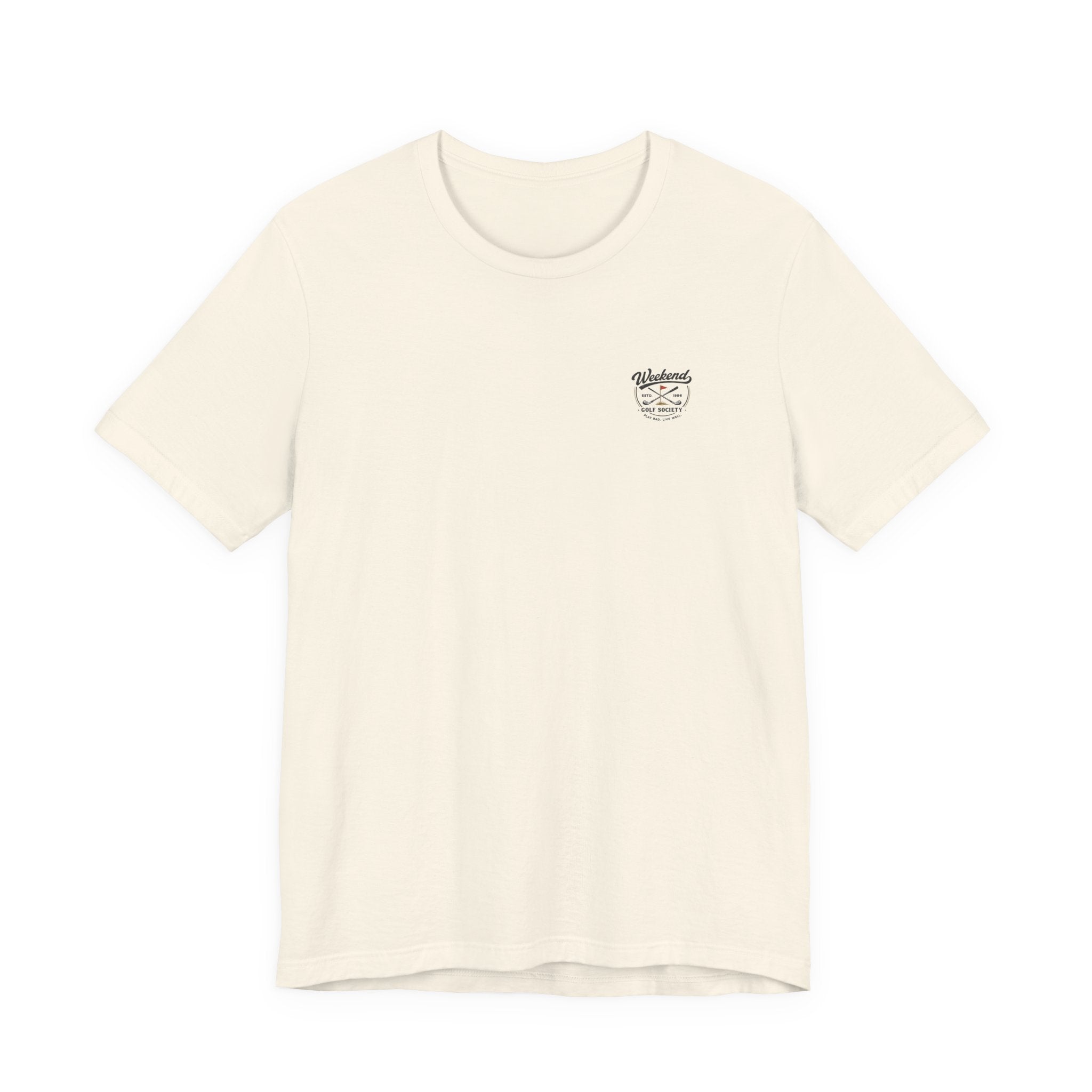 Beer & Golf T-Shirt — “I Play Bad, Drink Good” Funny Golf Drinking Tee