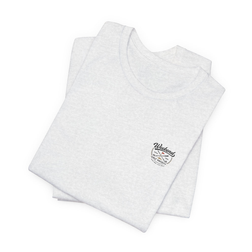Beer & Golf T-Shirt — “I Play Bad, Drink Good” Funny Golf Drinking Tee