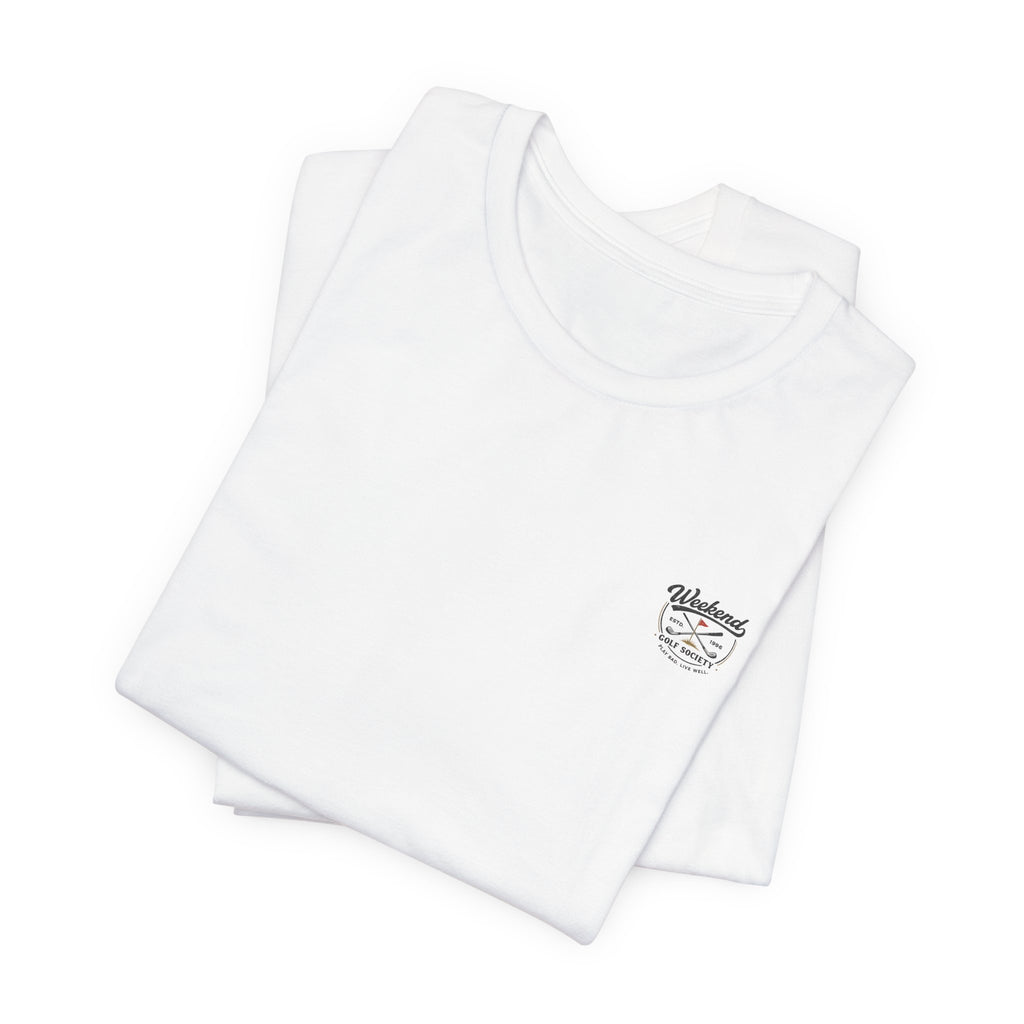 Beer & Golf T-Shirt — “I Play Bad, Drink Good” Funny Golf Drinking Tee